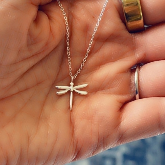 Sterling Silver Dragonfly Necklace - Picture 10 of 13